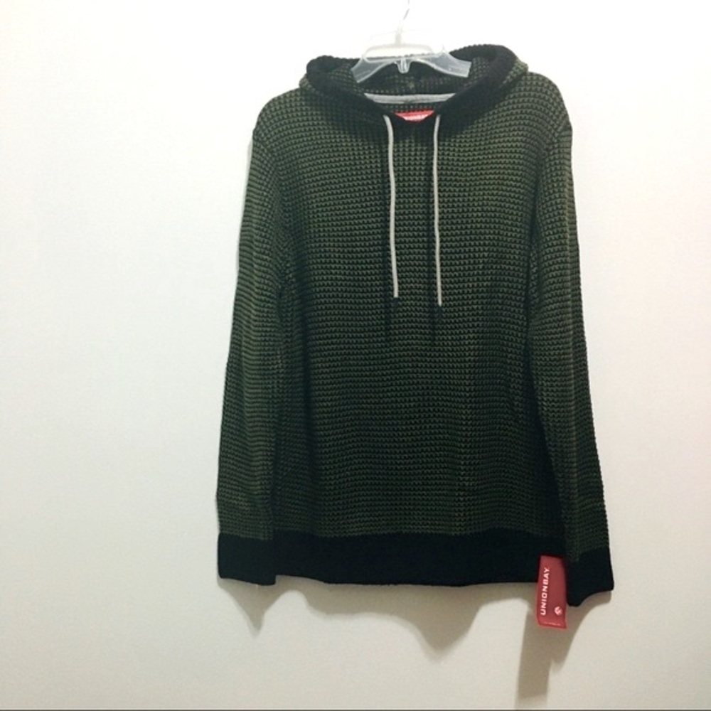 NWT Unionbay Men’s Juno Textured Army Green Hoodie - Picture 3 of 9